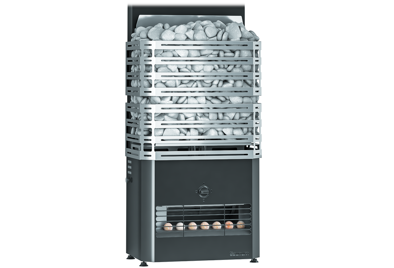 SAUNUM Primary 9 kW антрацит сетка