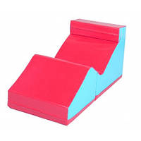 Крісло-трансформер Пазл шкірозамінник Червоний+синій (Тіа-sport ТМ)