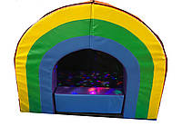 Сенсорная Пещера кожзаменитель Разноцветный, 110х100х120 см (Тia-sport ТМ)