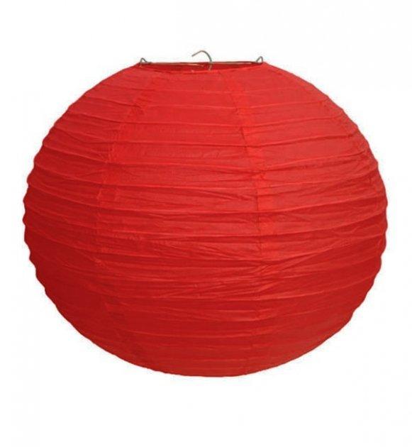 Бумажный подвесной шар 30см | Красный - фото 2 - id-p1563753178