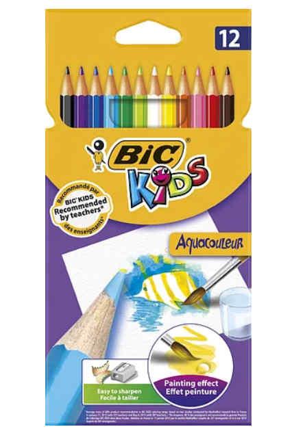Олівці кольорові Bic Evolution Aquacouleur 12 шт.