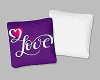Декоративная подушка для сублимации с принтом "День Св. Валентина" 35х35см SV22_09