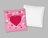 Декоративная подушка для сублимации с принтом "День Св. Валентина" 35х35см SV22_10