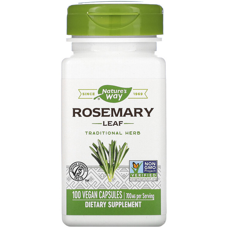 Листя розмарину Nature's Way "Rosemary Leaf" 700 мг (100 капсул)