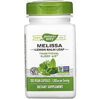 Мелисса Nature's Way "Melissa Lemon Balm Leaf" лимонный бальзам, 1500 мг (100 капсул)