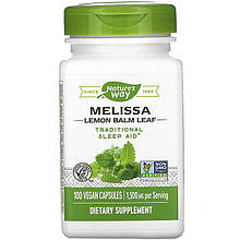 Меліса Nature's Way "Melissa Lemon Balm Leaf" лимонний бальзам, 1500 мг (100 капсул)