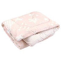 Теплое детское силиконовое одеяло 140х105 "Beige Star" стеганое бязь (320.02СЛУ)