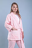 Костюм у піжамному стилі  льняний Garment Factory, Streetstyle S/M Рожевий, фото 10