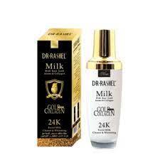 Очисне молочко для обличчя Dr. Rashel Milk with Real Gold Atoms & Collagen 24K Facial Milk Cleaner & Whitening