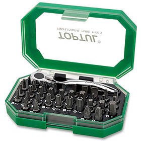 Набір біти + тріскачка TOPTUL 1/4" 35ед. GACW3503 Orig GACW3503