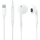 Навушники проводирних Apple iPhone Original EarPods Lightning MMTN2 в коробці Мобільні Аксесуари APPLE ОПТОМ, фото 3