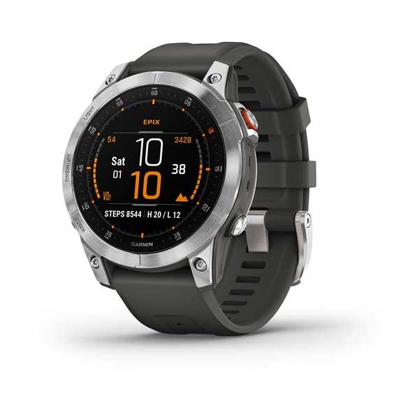 Смарт-годинник Garmin Epix (Gen 2) темно-сірий сталевий, фото 1