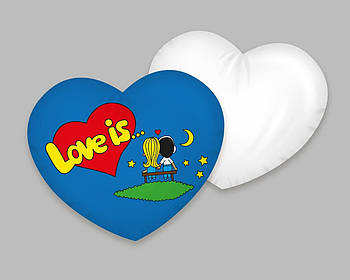 Декоративна подушка серце для сублімації з принтом "День Св. Валентина"  SV22_26