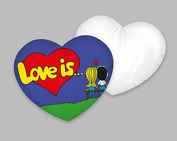Декоративна подушка серце для сублімації з принтом "День Св. Валентина"  SV22_29
