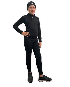 Термобілизна спортивна дитяча для хлопчика зі світловідбиваючими елементами Rough Radical Edge 152-158 Чорний