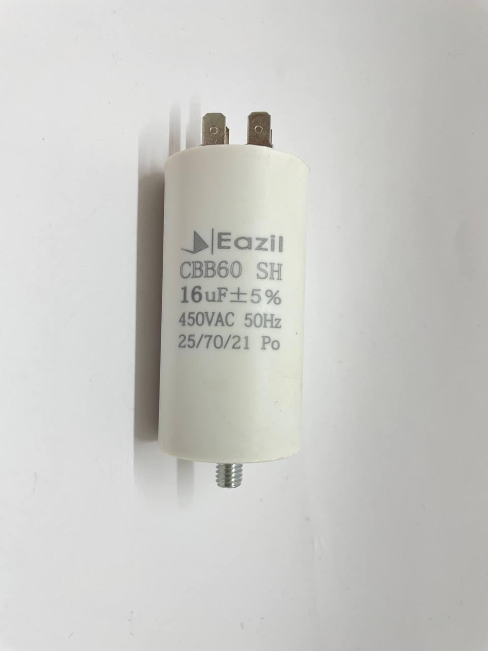 Конденсатор CBB60 16 мкФ 450V з гайкою (Eazil)