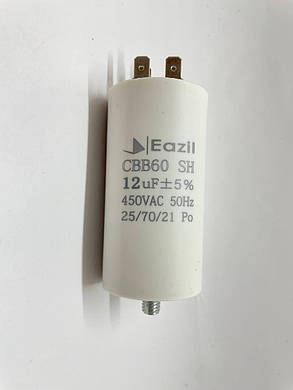 Конденсатор CBB60 12 мкФ 450V, з болтом (Eazil), фото 1