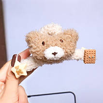 Шпилька для волосся Мехова Ведмедик, фото 2