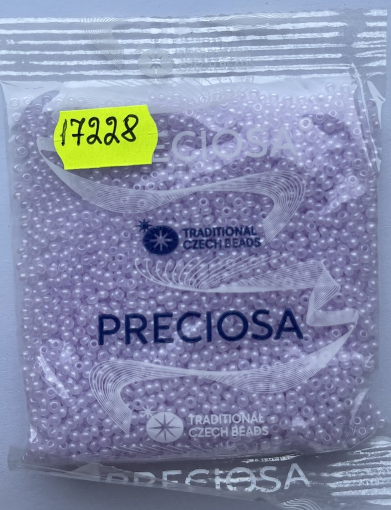 Бісер 10/0, колір No17228 (уп.50 грамів) бузковий глянсовий