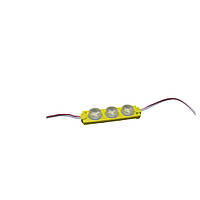 Светодиодный модель 12V 3 Led Желтый на 3 линзы
