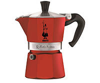 Гейзерна кавоварка Bialetti Moka Express Passion Red на 3 порції 130 мл (0004942)