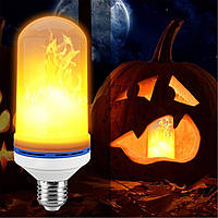 Лампа/Лампочка светильник с эффектом пламени led flame light bulb - имитация огня Е27 (GA)