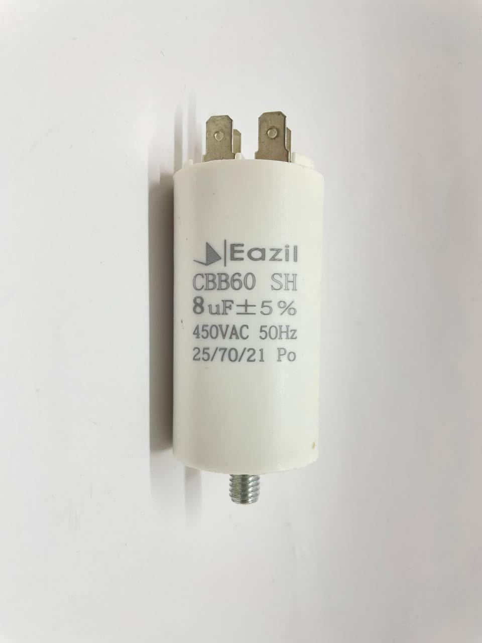 Конденсатор CBB60 8 мкФ 450V з гайкою (Eazil)