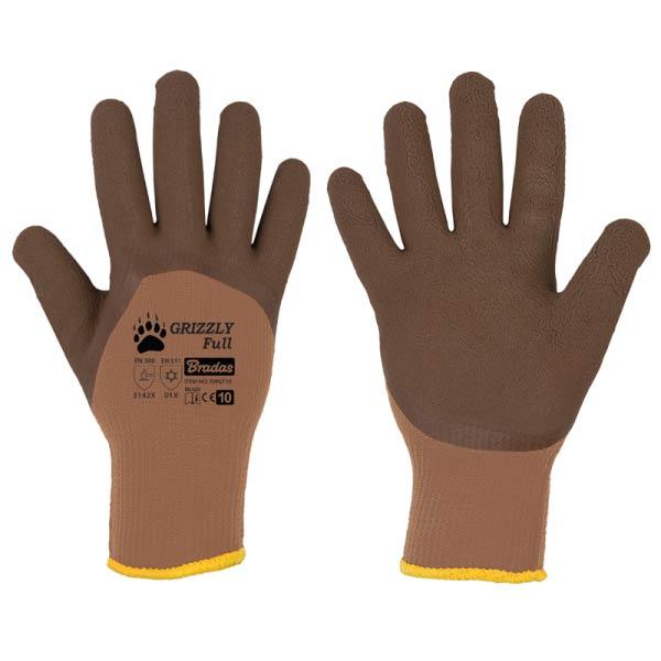 Захисні рукавички GRIZZLY FULL латекс, розмір 10, RWGF10