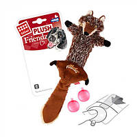 Іграшка для собак GiGwi Plush Вовк із пищалками, текстиль, 37 см
