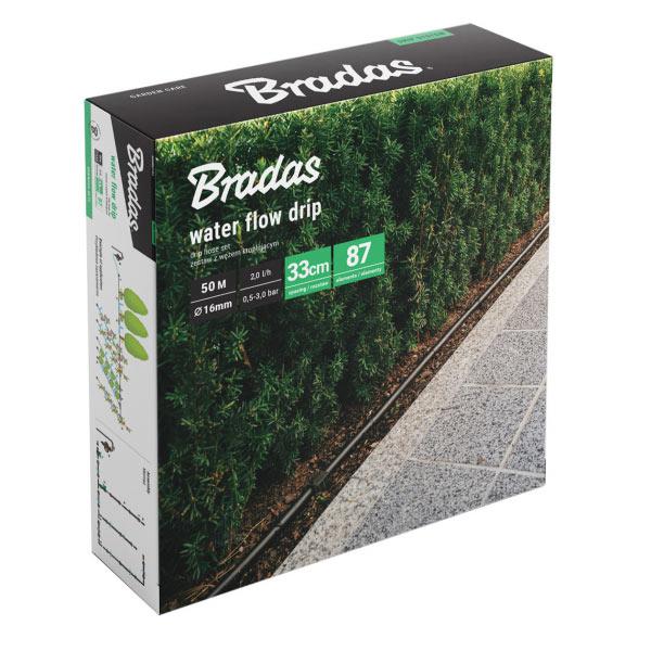 Комплект із крапельною трубкою 50м WATER FLOW DRIP, Bradas