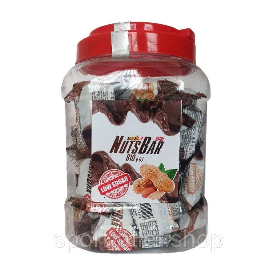 Батончик Power Pro Nuts Bar Mini, 810грам - арахіс з карамеллю