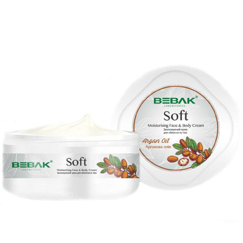 Зволожуючий крем для обличчя і тіла "Арганова олія" BEBAK Soft Cream 300ml 1