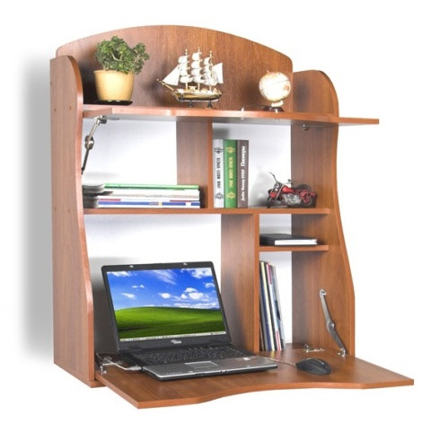 Навісне робоче місце РМ-1, письмовий комп'ютерний стіл навісний пристінний для дому Тіса Меблі, фото 1