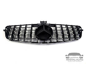 Тюнінг Решітка радіатора Mercedes C-Class W204 2007-2014год (GT Black)