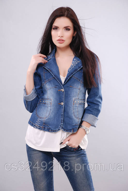 Джинсова куртка KSU-KSU 30107-35 XS Джинс