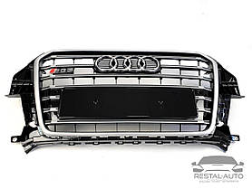 Тюнінг Решітка радіатора в стилі S-Line на Audi Q3 8U 2011-2014 рік Чорна з сірим