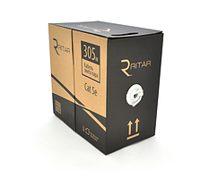 Кабель КВПЕ FTP (4*2*0.51) 4p 24 AWG, Merlion, (CCA), екран для внутр. робіт, White