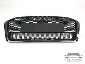 Тюнінг Решітка радіатора Audi Q5 2016-2020год Чорна (в стилі RS)