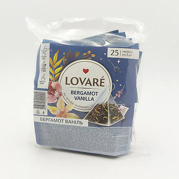 Чай Lovare " Bergamot vanilla" Піраміда  25*2g