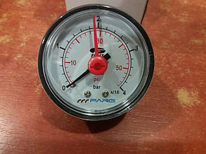 Манометр Farg 4 Bar горизонтальний(Італія)