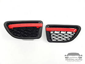 Бічні жабри на Range Rover Sport 2005-2009 рік Чорні з червоним