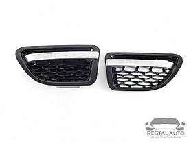 Бічні жабри на Range Rover Sport 2005-2009 рік Чорні з сірим