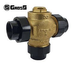 Термозмішуючий клапан Gross Teplomix D32 55С з гайками для підключення 1"
