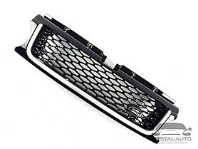 Решітка радіатора на Range Rover Sport 2009-2013 рік Чорна з сірою смужкою
