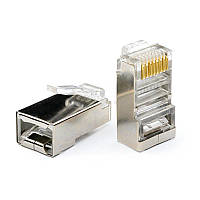 Коннектор RJ45 Atcom (10698) экран (100 шт/уп ), Cat.5e FTP