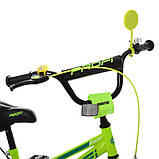 Велосипед дитячий двоколісний Profi Y16225 16" зростання 100-120 см вік 4 до 7 років салатовий, фото 2