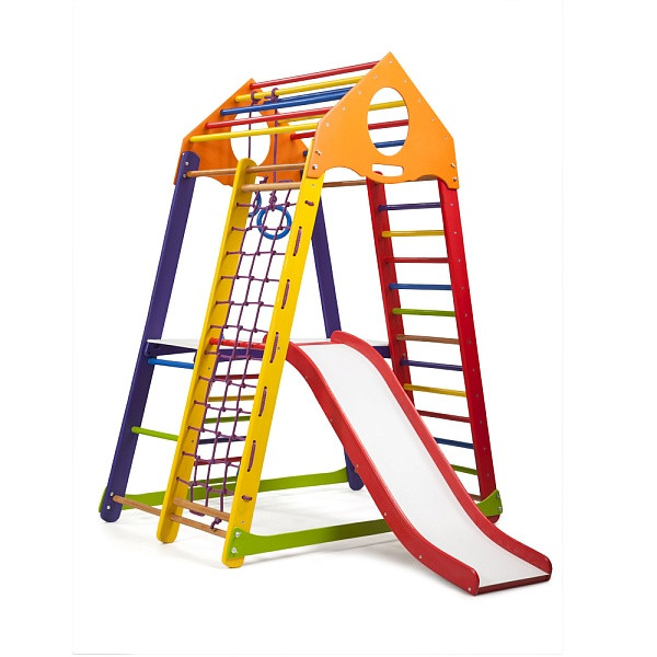 Дитячий спортивний комплекс для будинку BambinoWood Color Plus 2 170 см висоти
