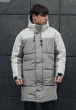 Зимова куртка Staff M long gray melange