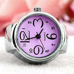 Жіночий кварцевий годинник кільце BOZHI з растягивающимся ремінцем ( фіолетовий )