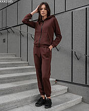 Женский спортивный костюм Staff brown basic fleece